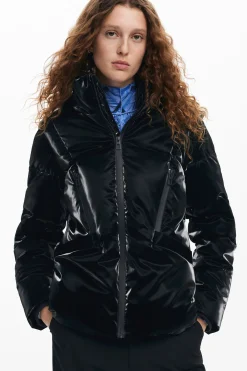 Abrigos Y Chaquetas-Desigual Abrigo acolchado capucha