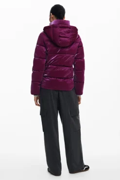 Abrigos Y Chaquetas-Desigual Abrigo acolchado capucha