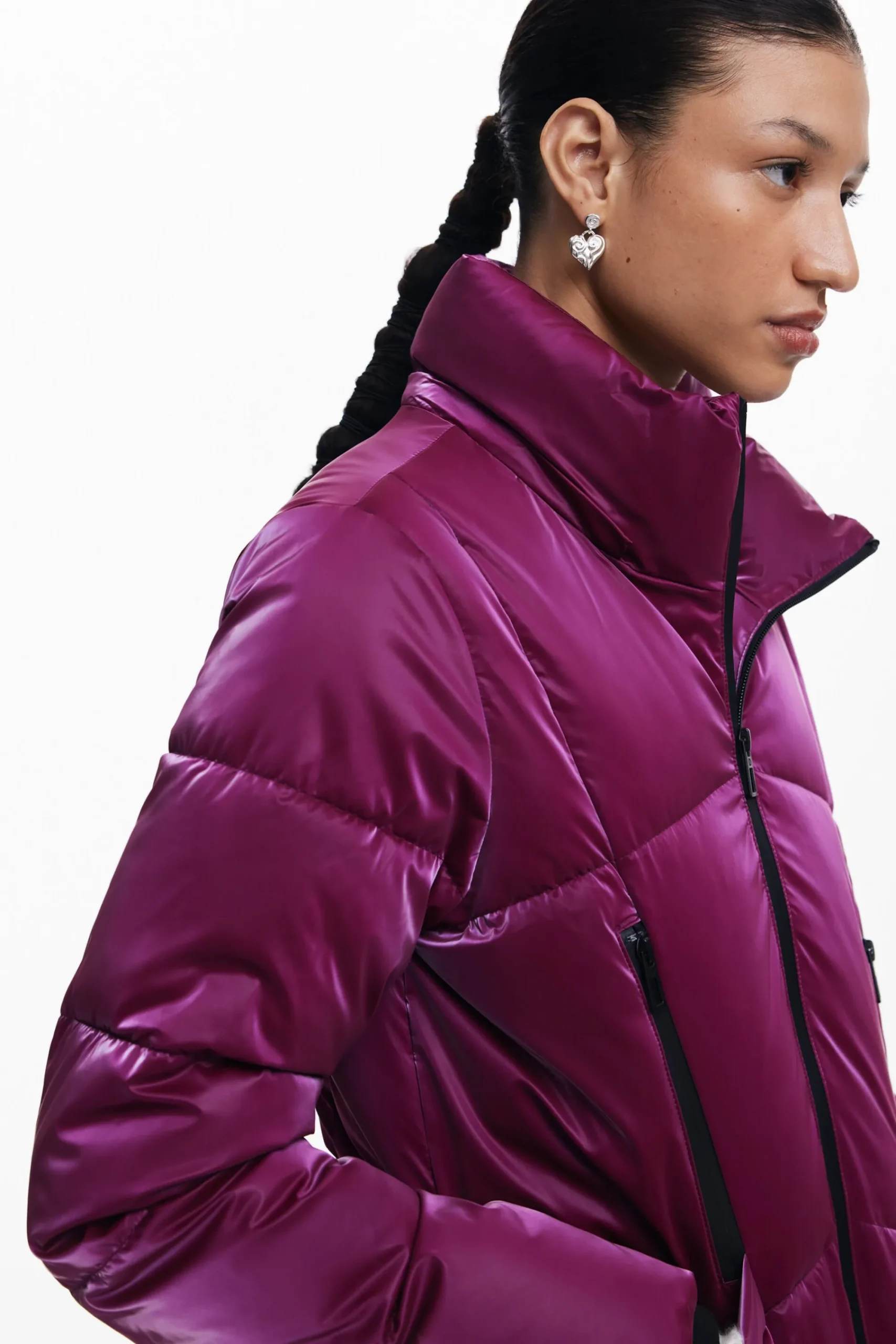 Abrigos Y Chaquetas-Desigual Abrigo acolchado capucha
