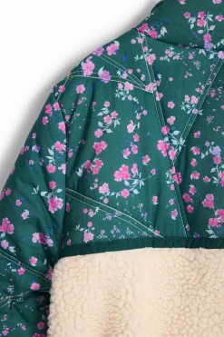 Abrigos Y Chaquetas-Desigual Abrigo acolchado combinado