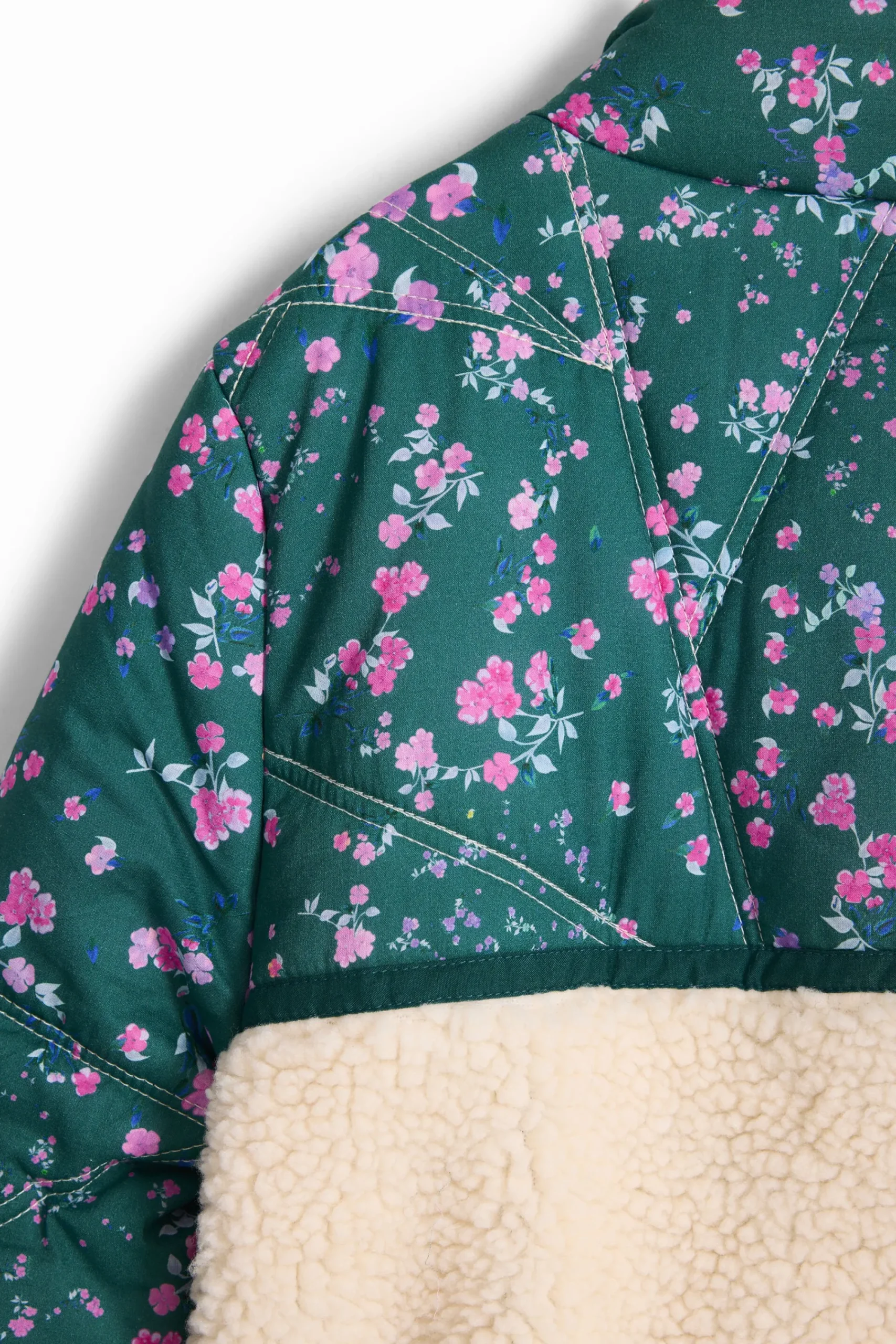 Abrigos Y Chaquetas-Desigual Abrigo acolchado combinado