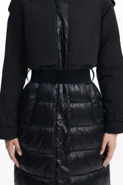 Abrigos Y Chaquetas-Desigual Abrigo acolchado combinado