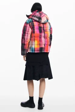 Abrigos Y Chaquetas-Desigual Abrigo acolchado cuadros