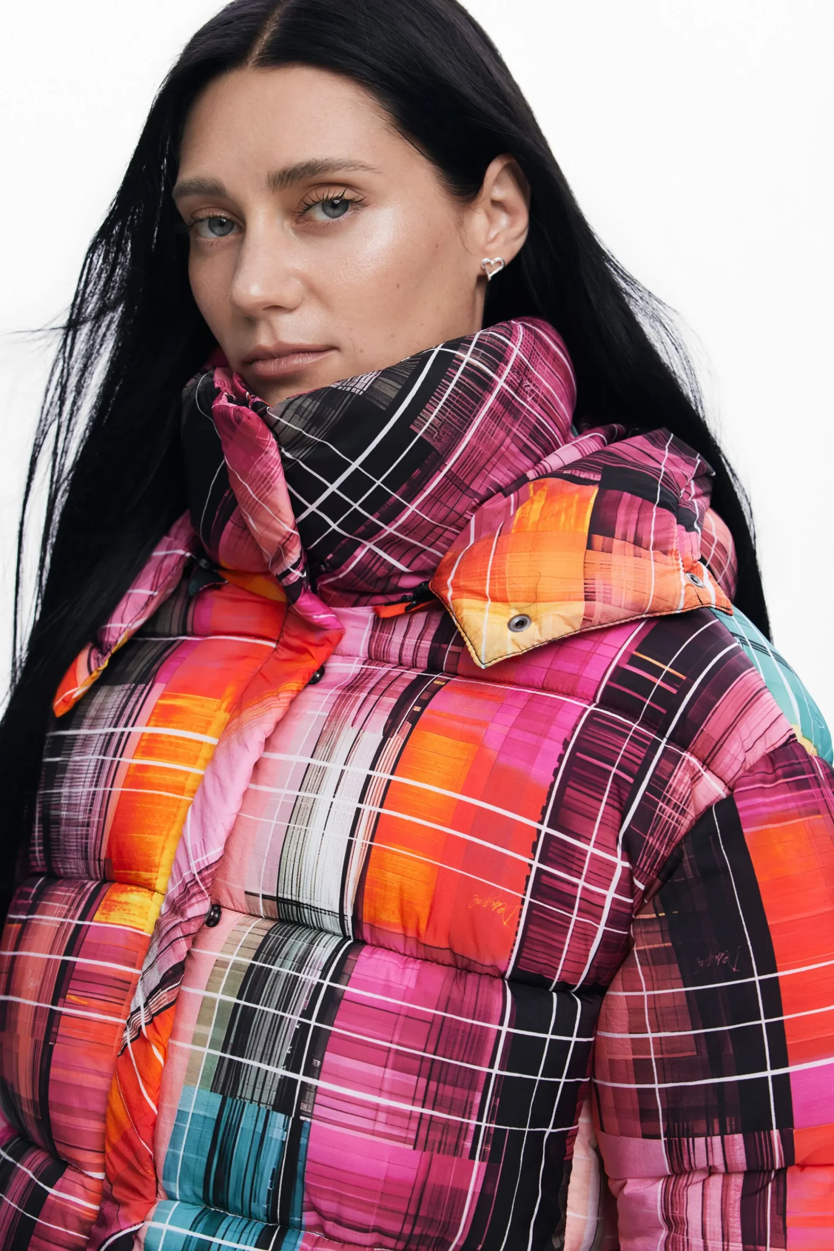 Abrigos Y Chaquetas-Desigual Abrigo acolchado cuadros
