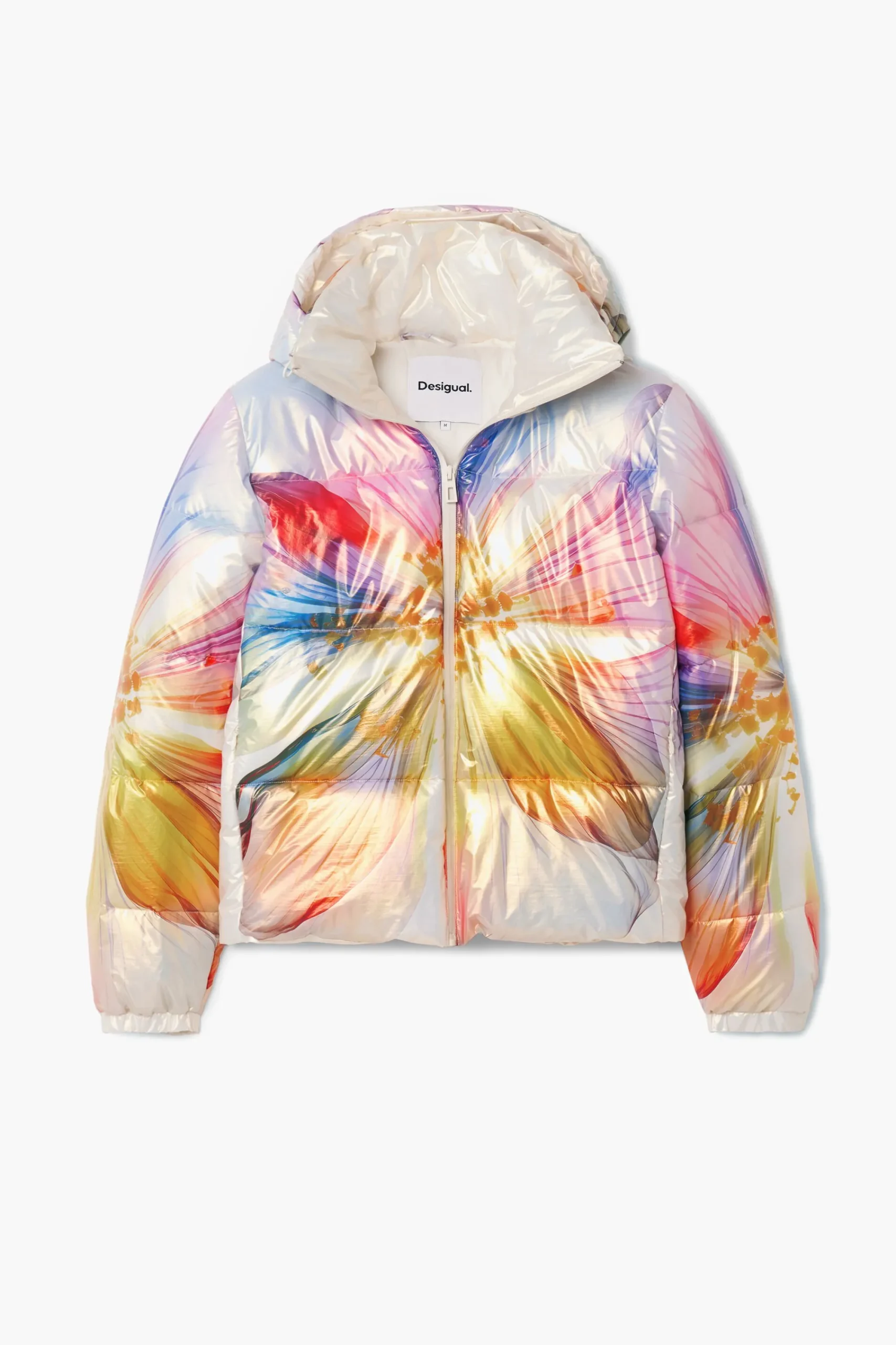 Abrigos Y Chaquetas-Desigual Abrigo acolchado flor