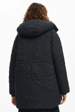 Abrigos Y Chaquetas-Desigual Abrigo acolchado textura
