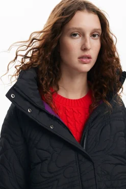 Abrigos Y Chaquetas-Desigual Abrigo acolchado textura