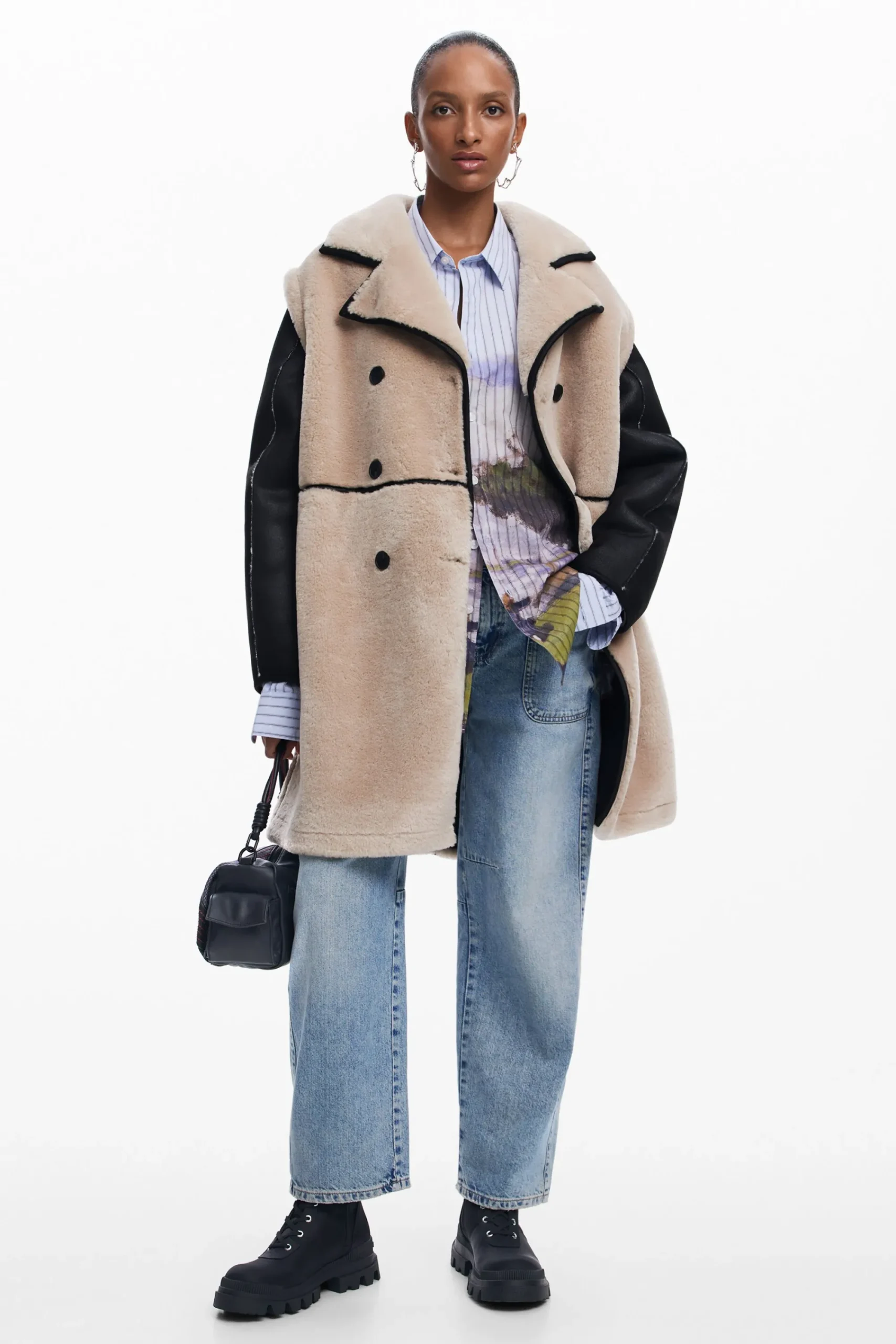 Abrigos Y Chaquetas-Desigual Abrigo desmontable