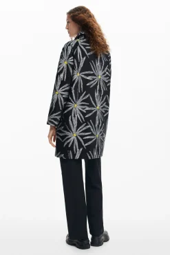 Abrigos Y Chaquetas-Desigual Abrigo estampado margaritas