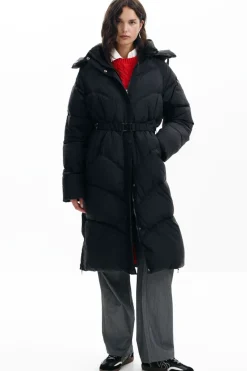 Abrigos Y Chaquetas-Desigual Abrigo largo acolchado