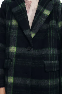 Abrigos Y Chaquetas-Desigual Abrigo largo cuadros