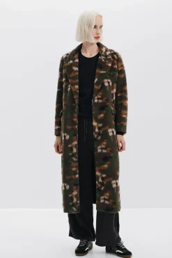 Abrigos Y Chaquetas-Desigual Abrigo largo estampado