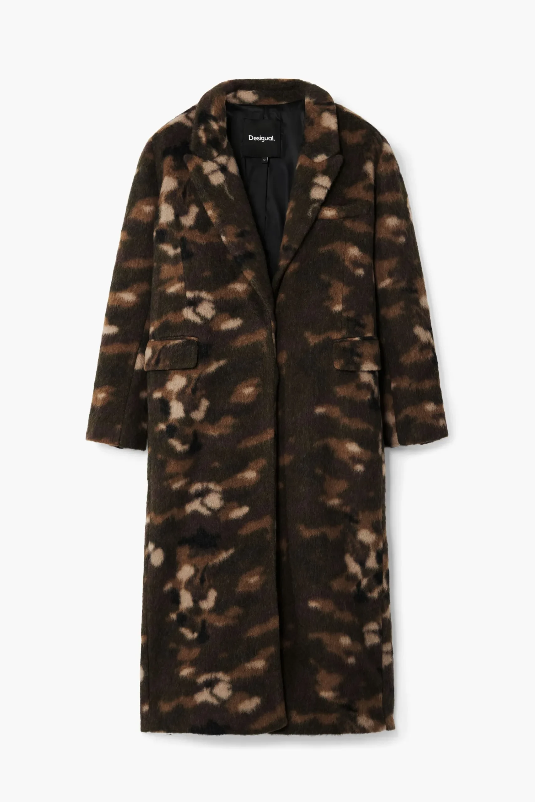 Abrigos Y Chaquetas-Desigual Abrigo largo estampado
