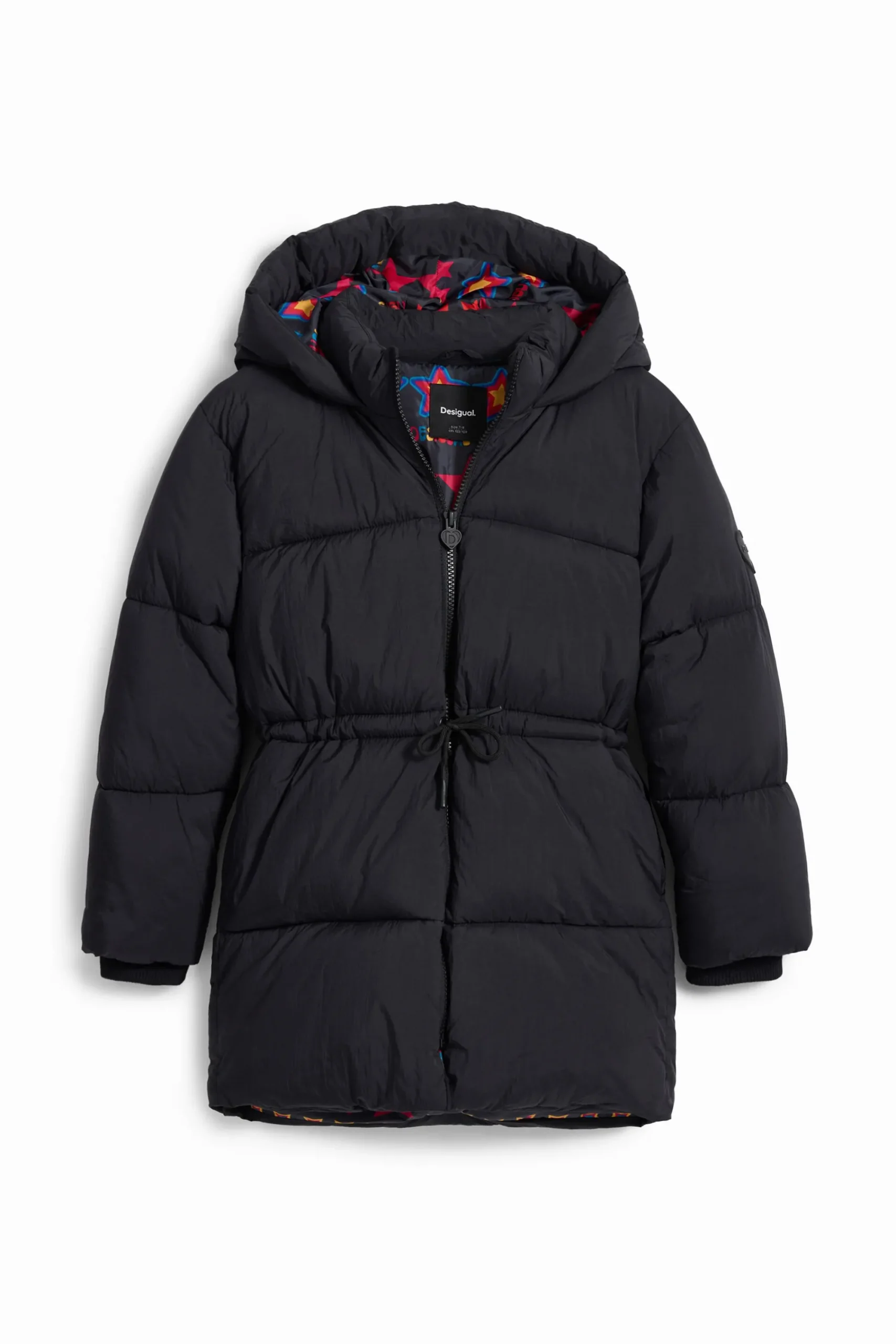 Abrigos Y Chaquetas-Desigual Abrigo largo gran capucha bolsillos