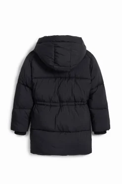 Abrigos Y Chaquetas-Desigual Abrigo largo gran capucha bolsillos
