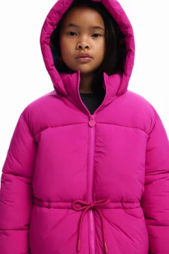 Abrigos Y Chaquetas-Desigual Abrigo largo gran capucha bolsillos