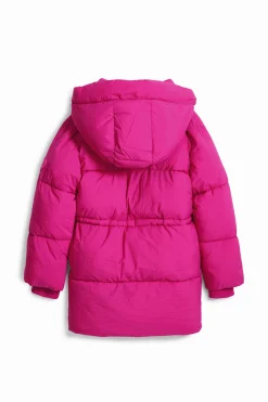 Abrigos Y Chaquetas-Desigual Abrigo largo gran capucha bolsillos