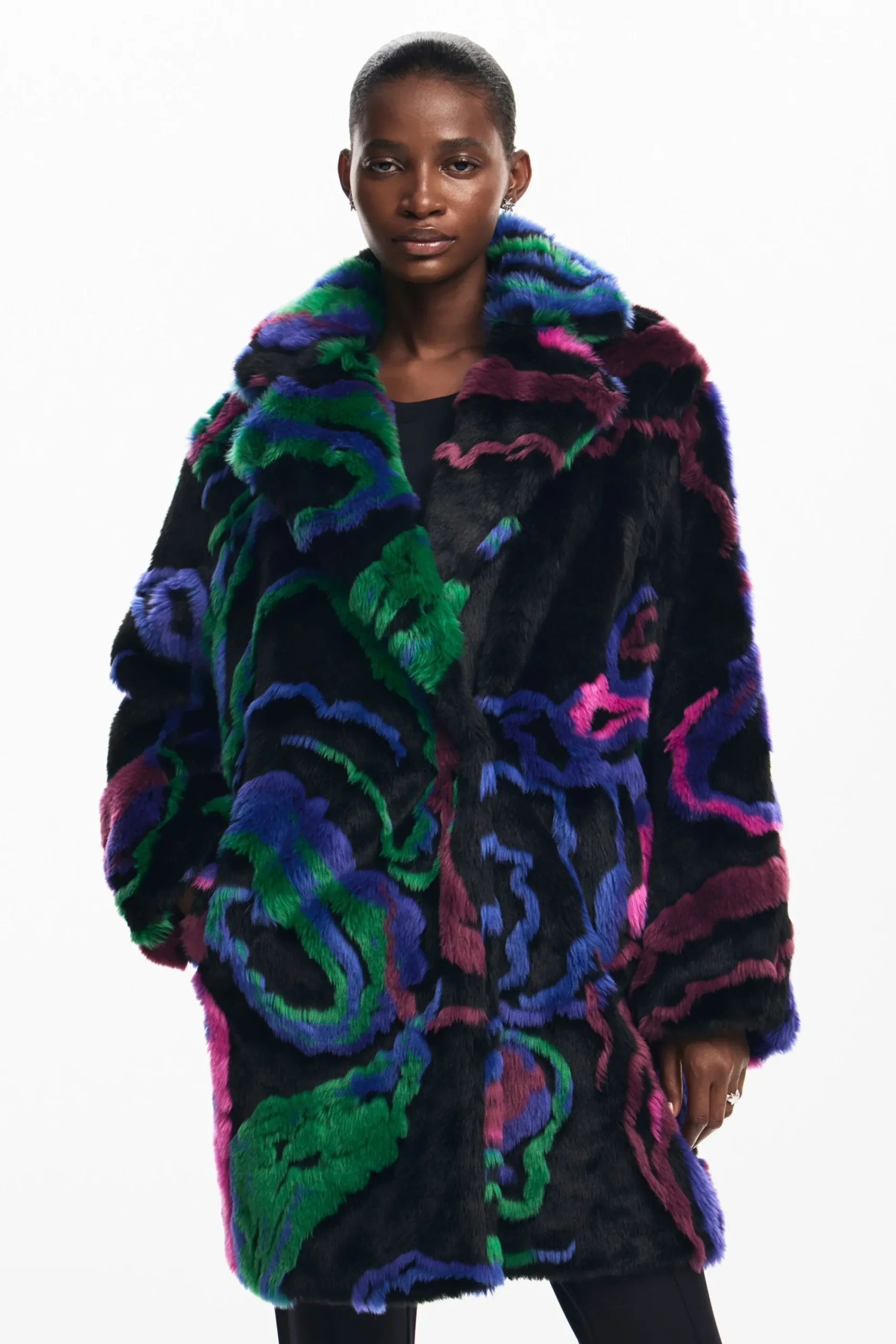 Abrigos Y Chaquetas-Desigual Abrigo pelo
