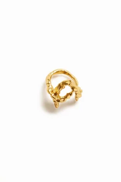 Joyería-Desigual Anillo letra A baño oro Zalio