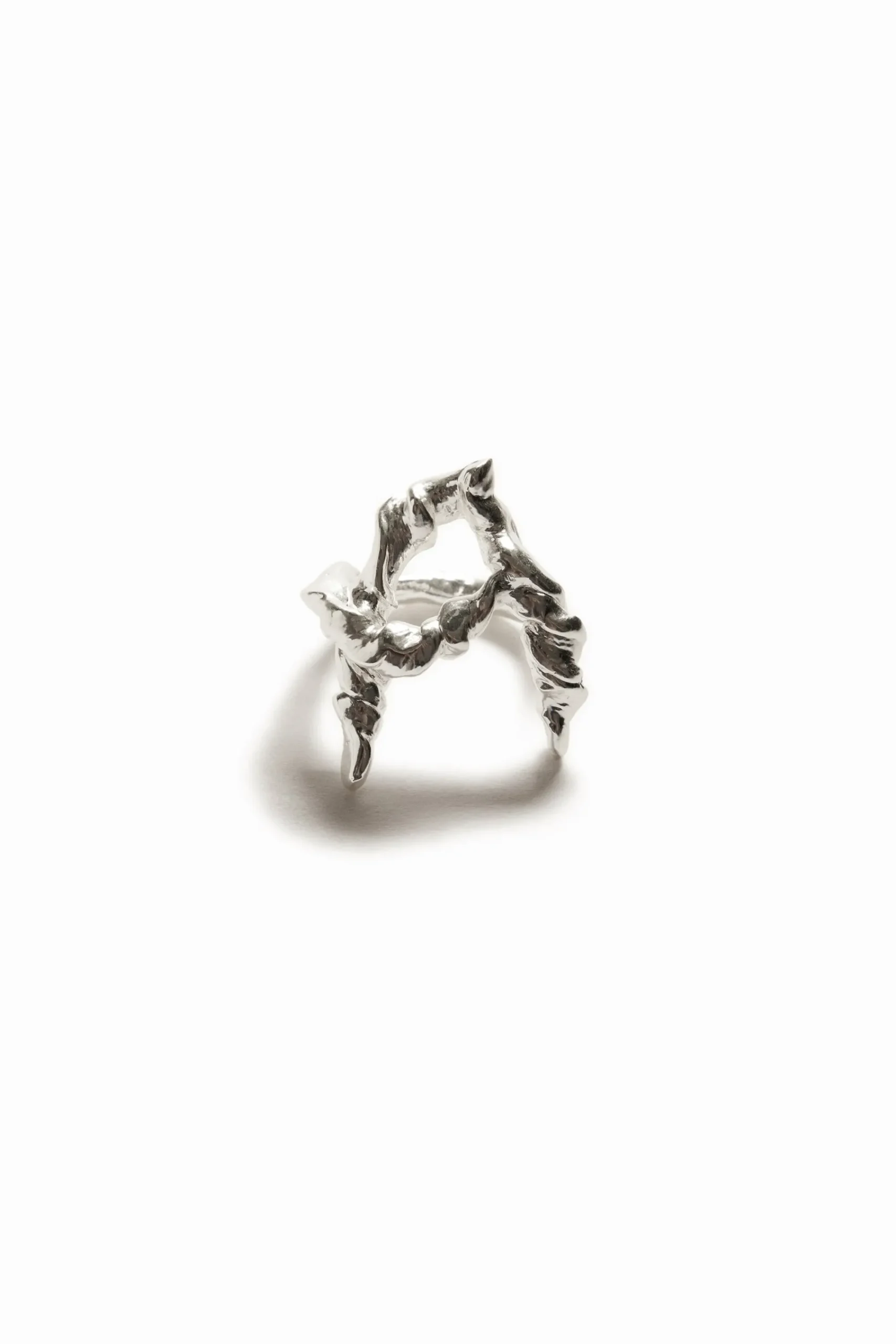 Joyería-Desigual Anillo letra A baño plata Zalio