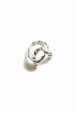 Joyería-Desigual Anillo letra A baño plata Zalio