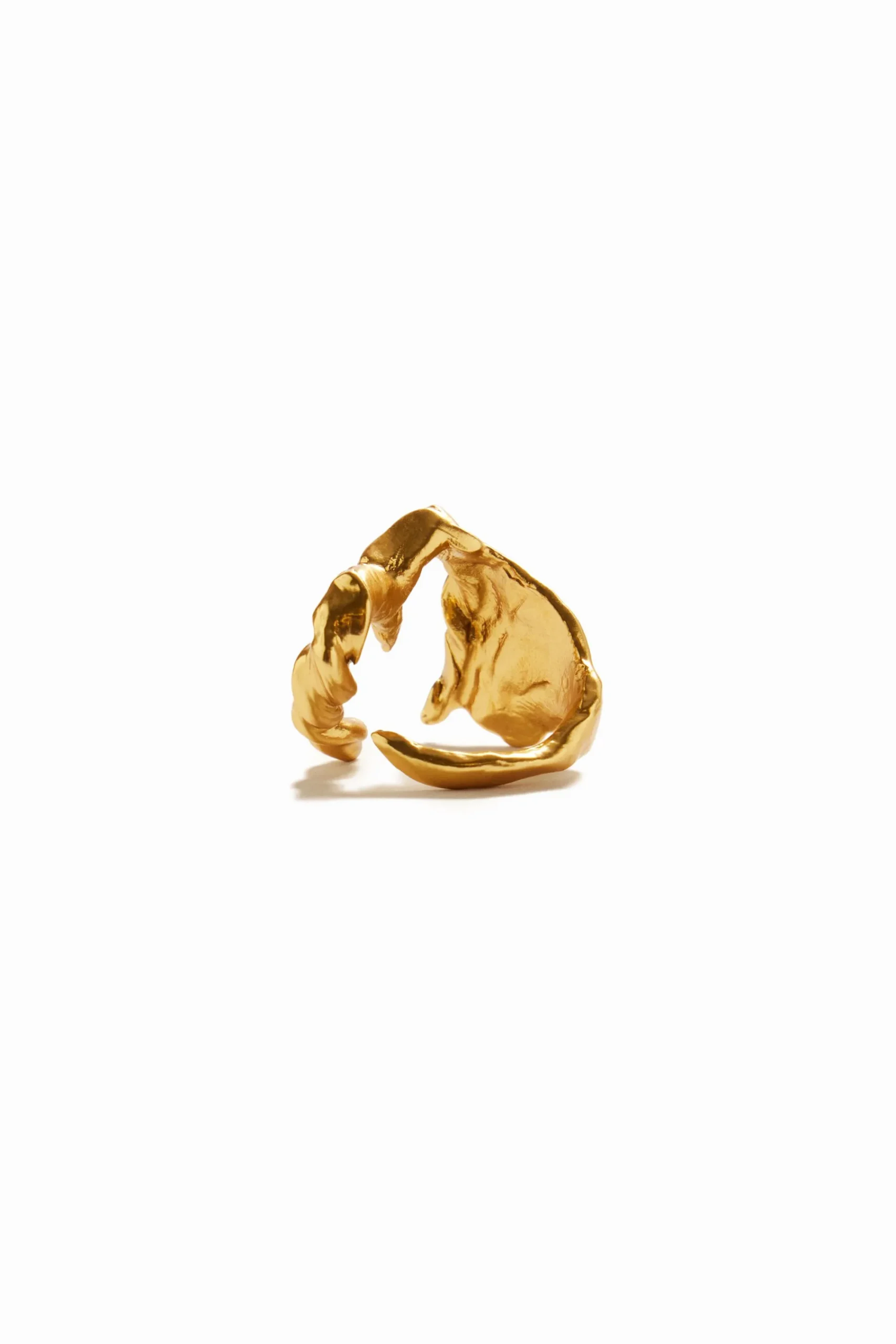Joyería-Desigual Anillo letra M baño oro Zalio