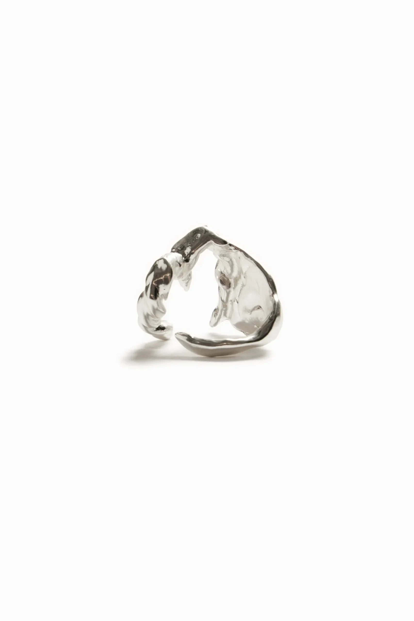 Joyería-Desigual Anillo letra M baño plata Zalio