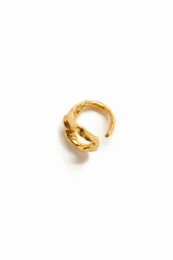 Joyería-Desigual Anillo letra O baño oro Zalio