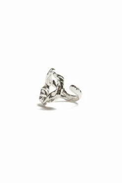 Joyería-Desigual Anillo letra O baño plata Zalio