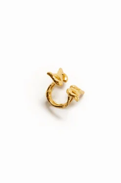 Joyería-Desigual Anillo mariposa baño oro Zalio