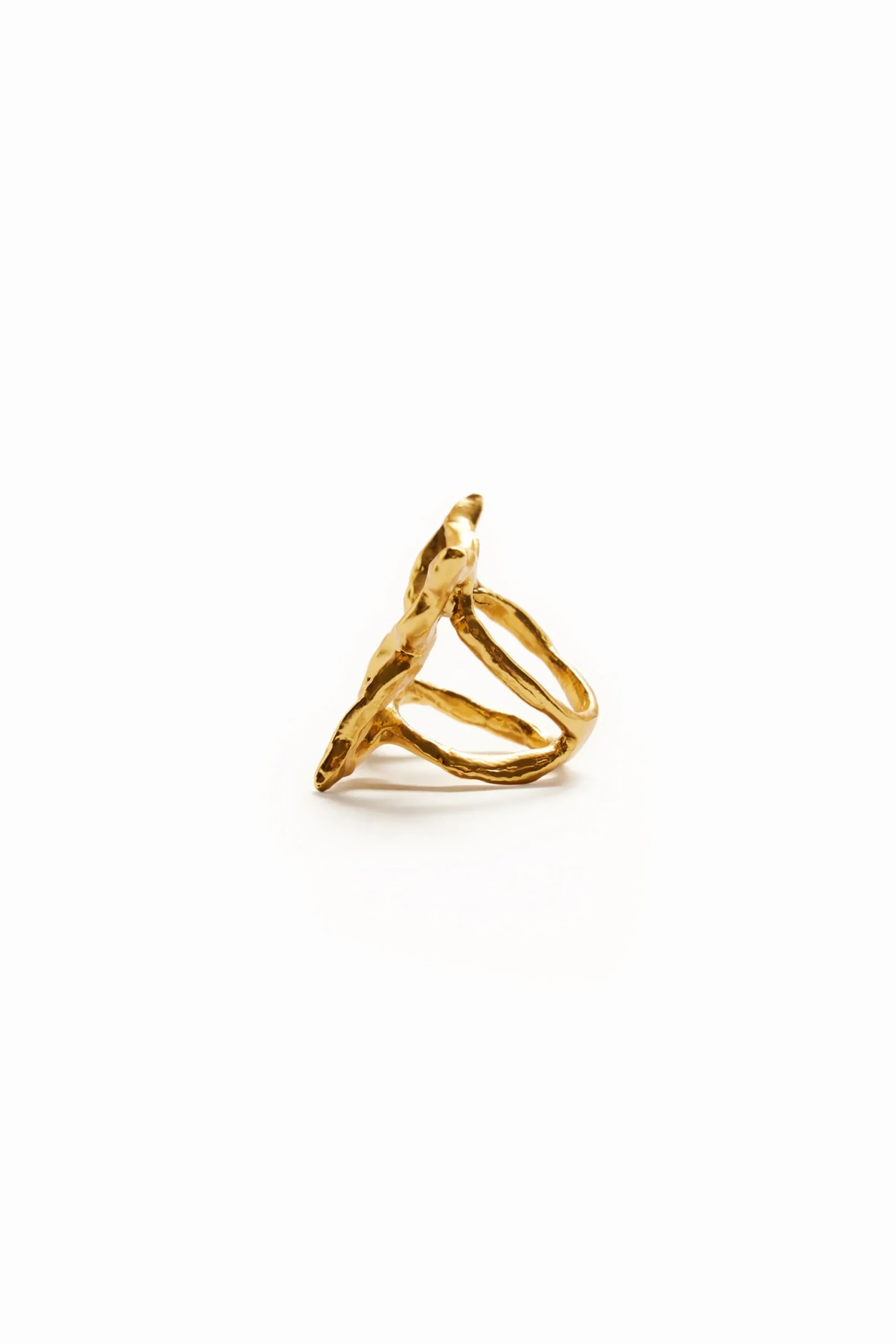 Joyería-Desigual Anillo mariposa baño oro Zalio