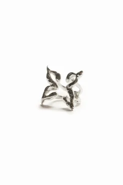 Joyería-Desigual Anillo mariposa baño plata Zalio