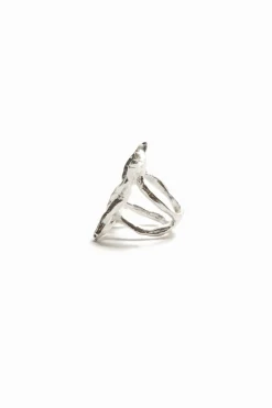 Joyería-Desigual Anillo mariposa baño plata Zalio