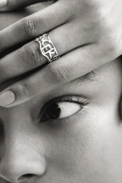 Joyería-Desigual Anillo mensaje baño oro Zalio