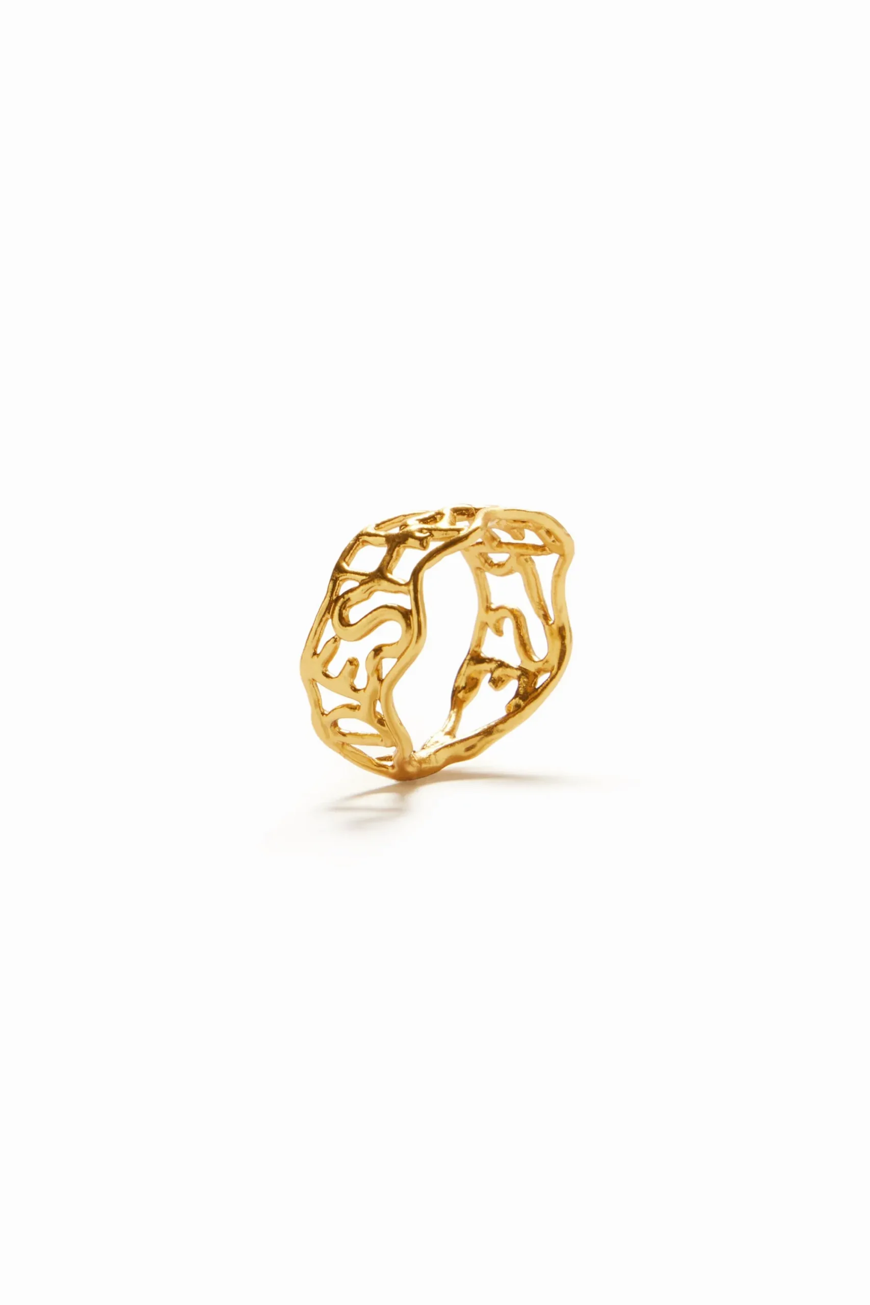 Joyería-Desigual Anillo mensaje baño oro Zalio