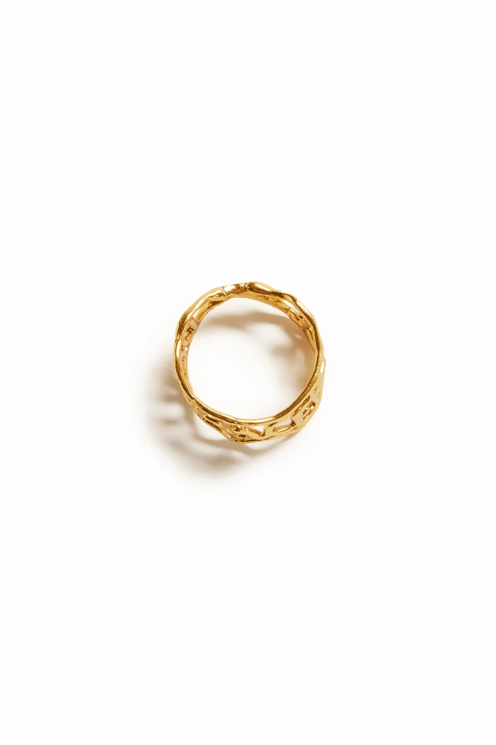 Joyería-Desigual Anillo mensaje baño oro Zalio