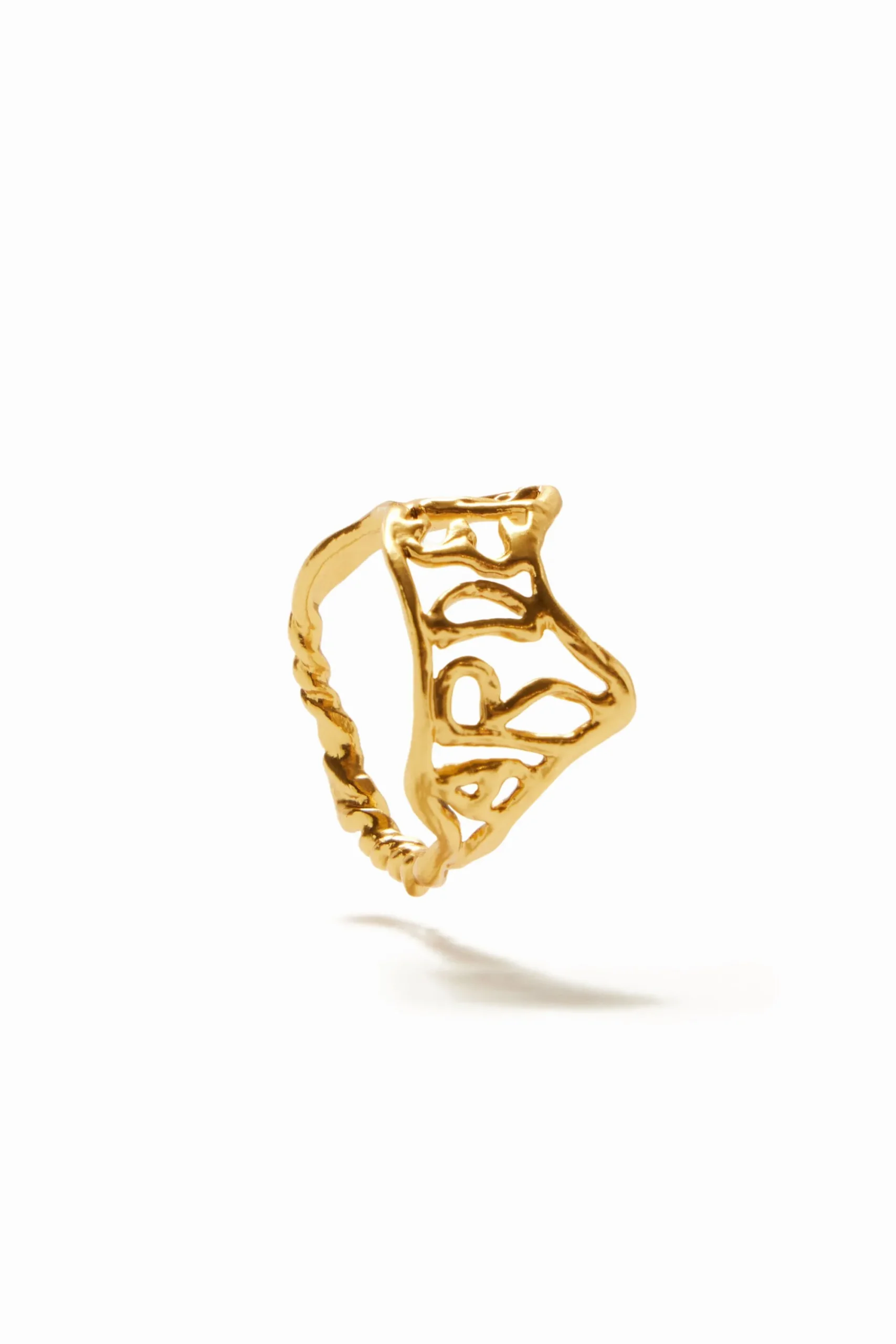 Joyería-Desigual Anillo mensaje baño oro Zalio