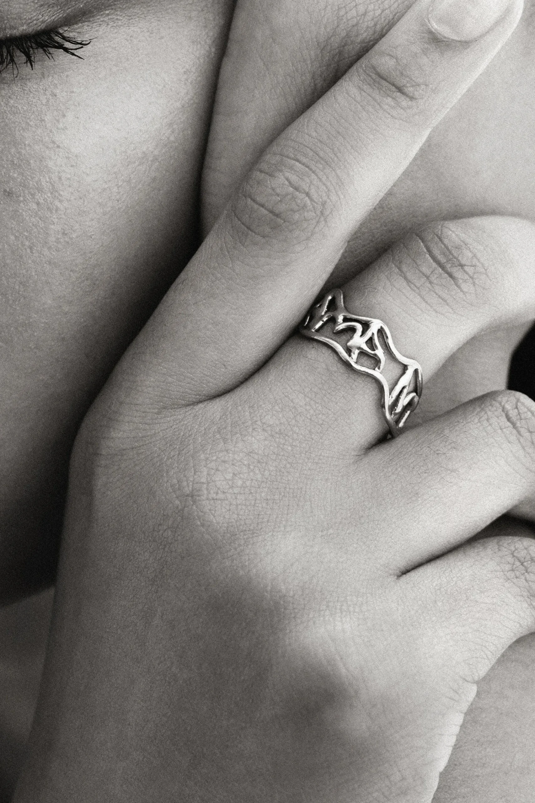 Joyería-Desigual Anillo mensaje baño plata Zalio