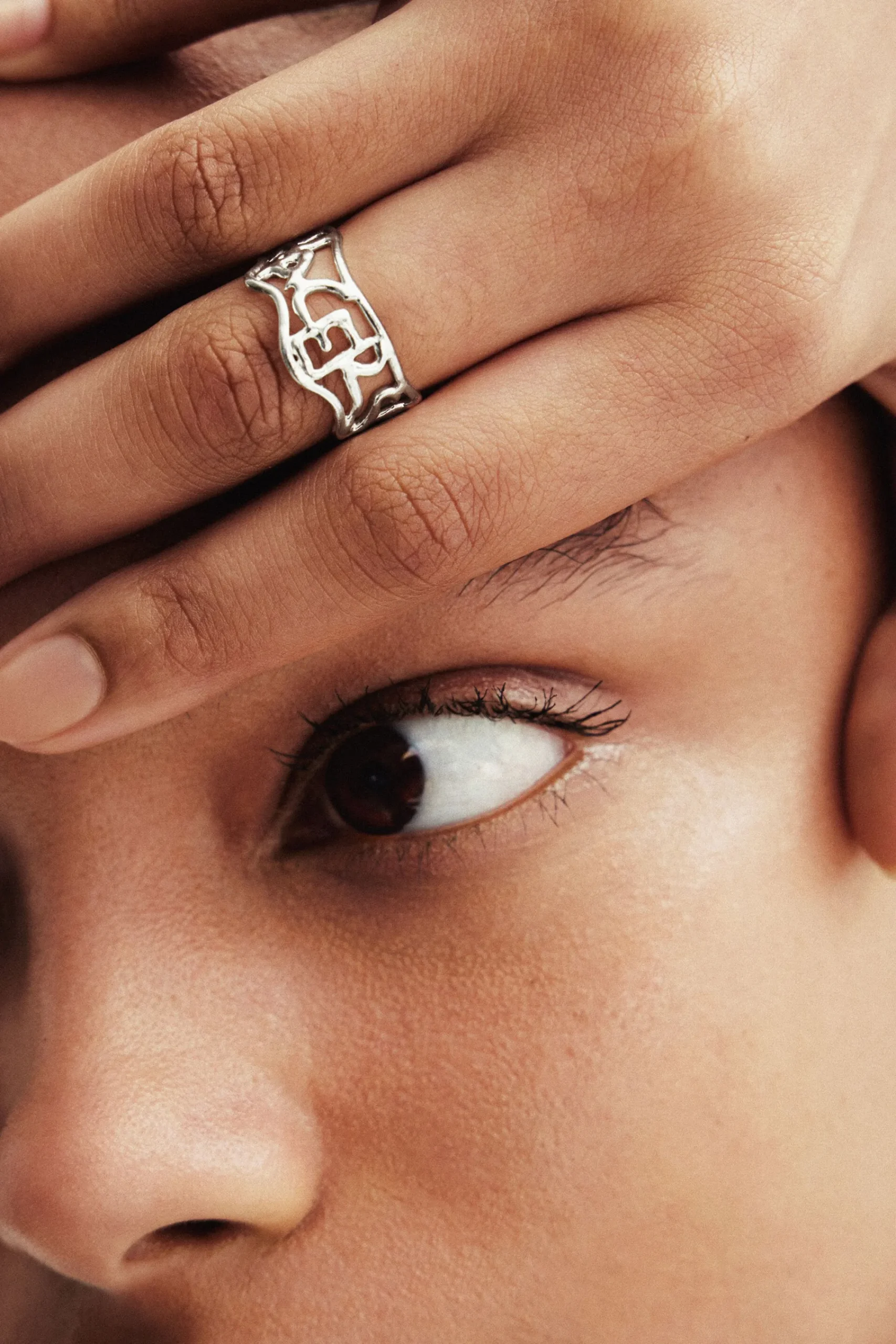 Joyería-Desigual Anillo mensaje baño plata Zalio