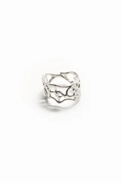 Joyería-Desigual Anillo mensaje baño plata Zalio