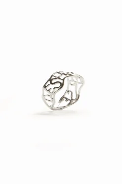 Joyería-Desigual Anillo mensaje baño plata Zalio