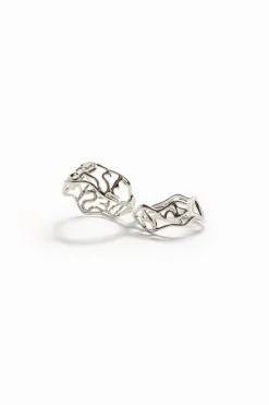 Joyería-Desigual Anillo mensaje baño plata Zalio