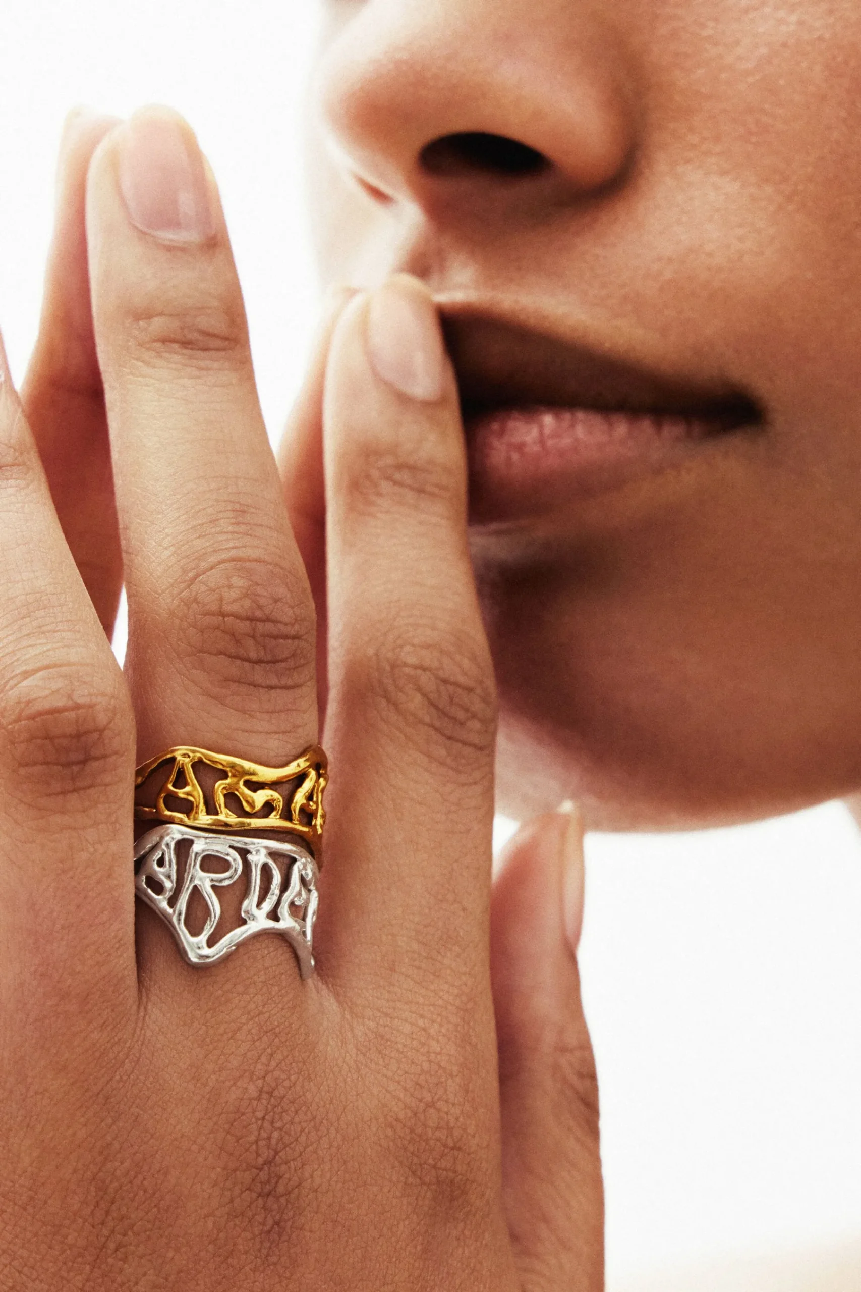 Joyería-Desigual Anillo mensaje baño plata Zalio