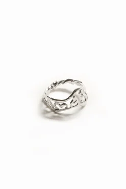 Joyería-Desigual Anillo mensaje baño plata Zalio