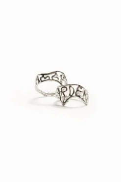 Joyería-Desigual Anillo mensaje baño plata Zalio
