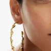 Joyería-Desigual Aros XL baño oro Zalio