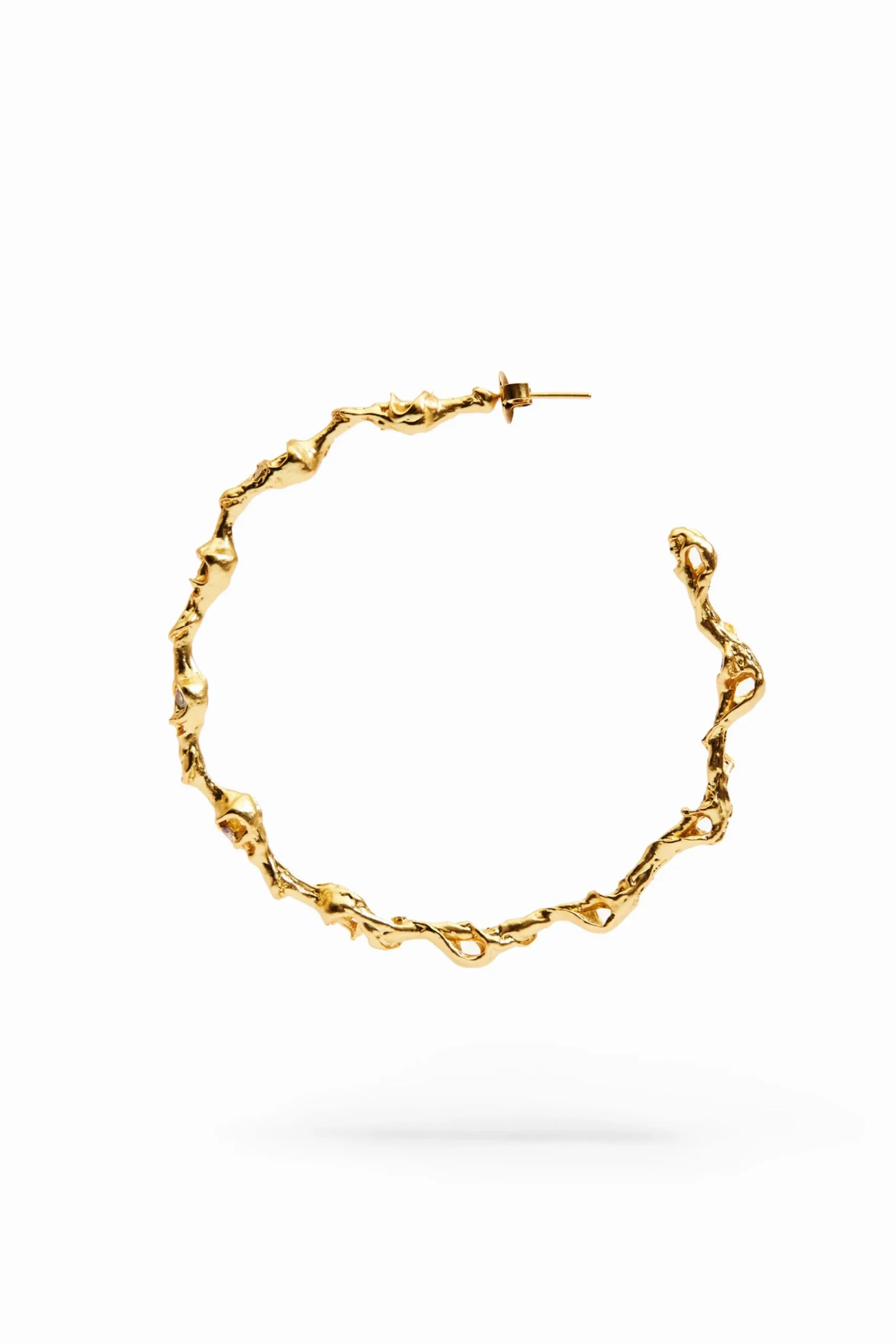 Joyería-Desigual Aros XL baño oro Zalio