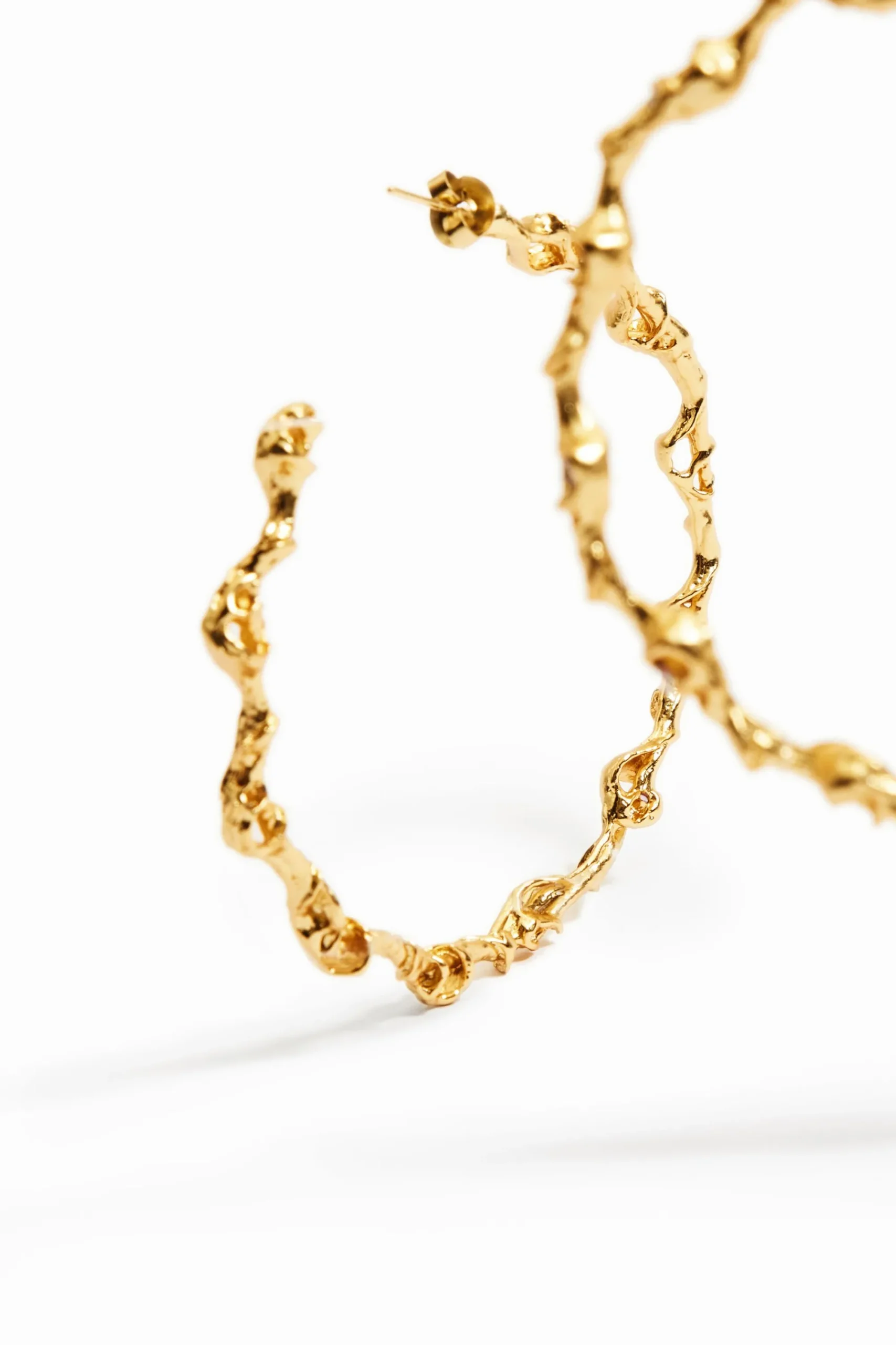 Joyería-Desigual Aros XL baño oro Zalio