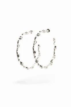 Joyería-Desigual Aros XL baño plata Zalio