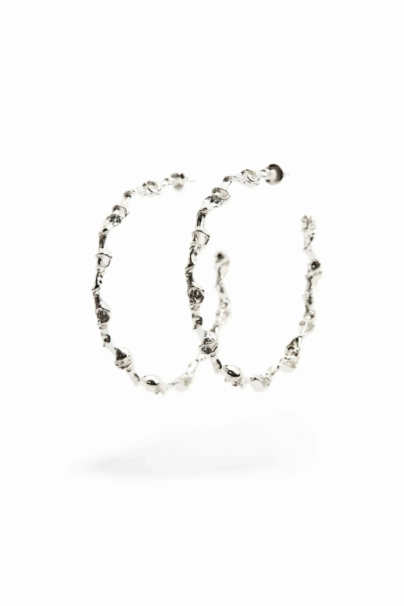 Joyería-Desigual Aros XL baño plata Zalio